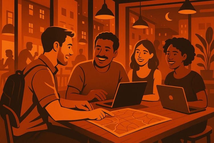 Digital Nomad Language Exchange Routine: How to Build Weekly Speaking Reps Without Wasting Nights on Bad Meetups